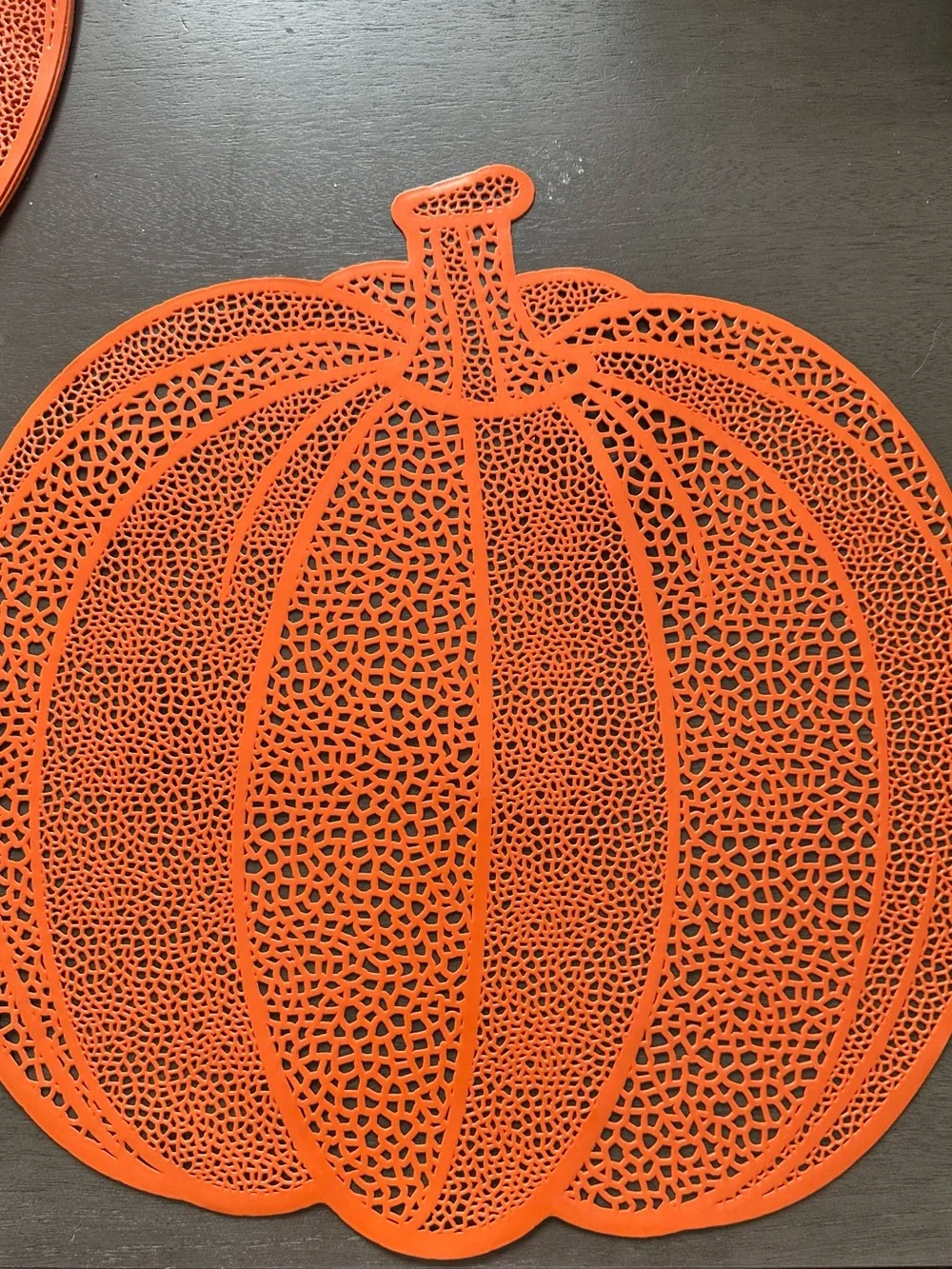 Fall Pumpkin Orange Decorative Placemats - Set of 8
